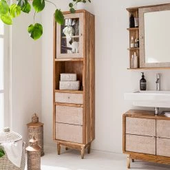 Ars manufacti Salle de bain Buuda II (3 éléments) - Partiellement en acacia massif - Écru / Acacia 36 Ars manufacti Salle de bain Buuda II (3 éléments) - Partiellement en acacia massif - Écru / Acacia -Meubles de salle de bain Soldes 2022 1000168986 200212 12274500022 MOOD DETAILS P000000001000168986 mood