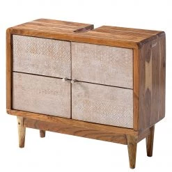 Ars manufacti Salle de bain Buuda III (4 éléments) - Partiellement en acacia massif - Écru / Acacia -Meubles de salle de bain Soldes 2022 1000168987 200212 12274600052 DETAILS P000000001000168987