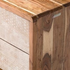 Ars manufacti Salle de bain Buuda III (4 éléments) - Partiellement en acacia massif - Écru / Acacia -Meubles de salle de bain Soldes 2022 1000168987 200212 12274600053 DETAILS P000000001000168987