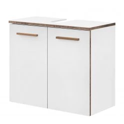 Pelipal Meuble sous lavabo Quickset 931 - Blanc / Imitation chêne