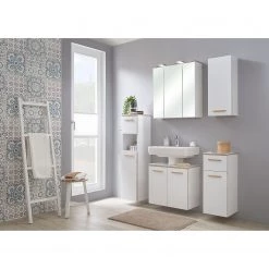 Pelipal Meuble sous lavabo Quickset 931 - Blanc / Imitation chêne -Meubles de salle de bain Soldes 2022 1000173883 190510 15544800004 MOOD GALLERYIMAGES P000000001000173883 mood