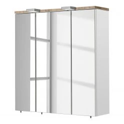 Pelipal Armoire de toilette Quickset 931 - Avec éclairage  - Blanc / Imitation chêne - Largeur : 65 cm