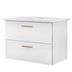 Pelipal Meuble avec vasque Quickset 931 - Blanc / Imitation chêne