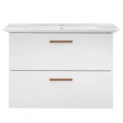 Pelipal Salle de bain Burgas III (5 éléments) - Avec éclairage  - Blanc / Imitation chêne -Meubles de salle de bain Soldes 2022 1000173900 190510 15545000048 GALLERYIMAGES P000000001000173900