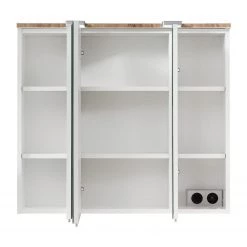 Pelipal Salle de bain Burgas III (5 éléments) - Avec éclairage  - Blanc / Imitation chêne -Meubles de salle de bain Soldes 2022 1000173900 190510 15545000050 GALLERYIMAGES P000000001000173900