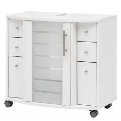 Schildmeyer Meuble sous lavabo Niko II - verre - Blanc