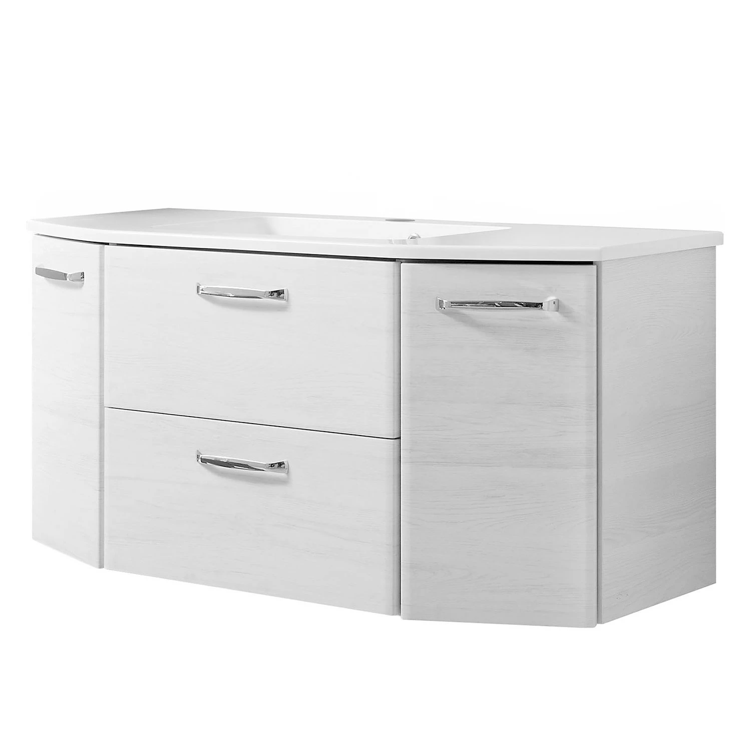 Pelipal Salle de bain Quickset 936 IV (5 élém.) - - Éclairage inclus - Imitation chêne blanc / Chrome 11 Pelipal Salle de bain Quickset 936 IV (5 élém.) - - Éclairage inclus - Imitation chêne blanc / Chrome – Image 9