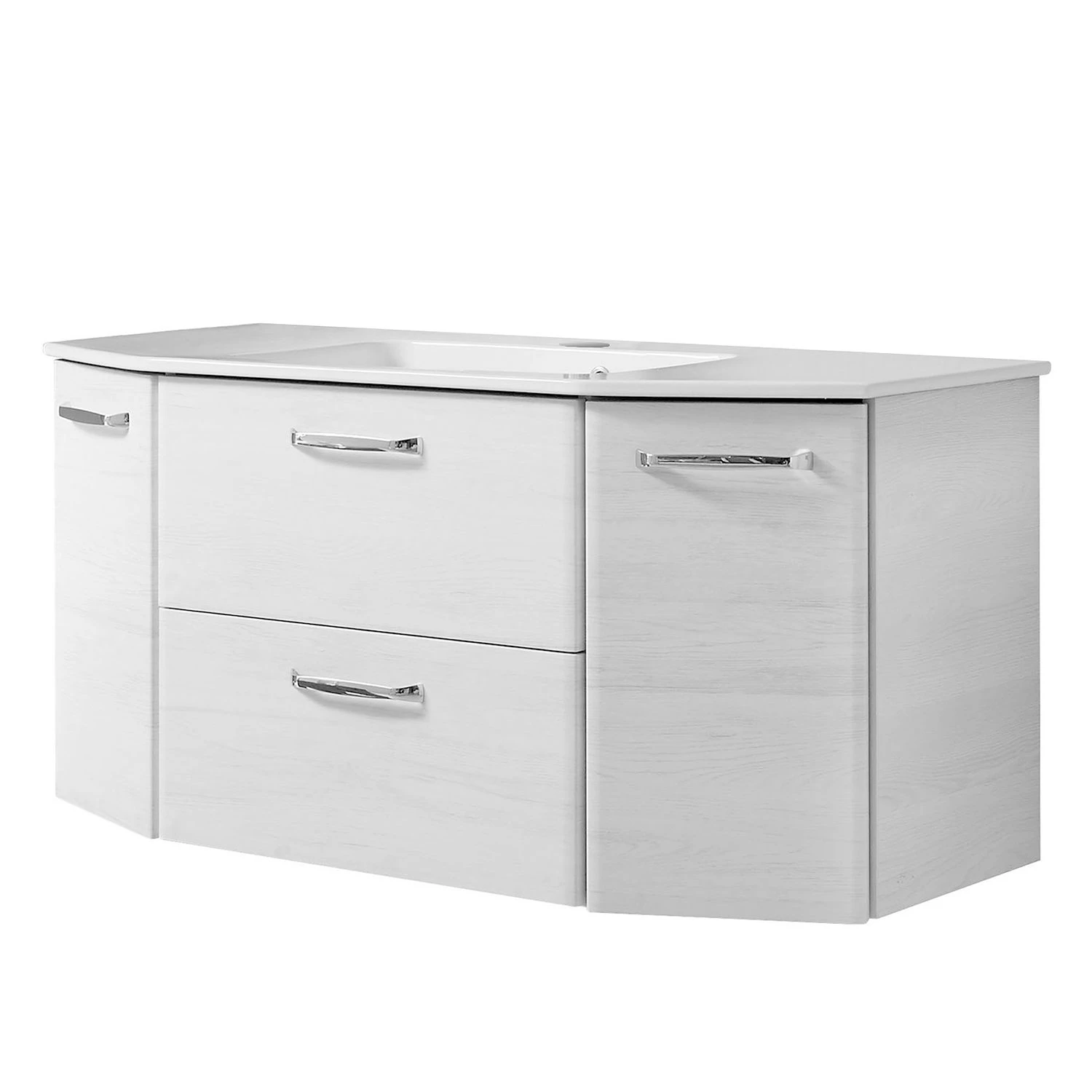 Pelipal Meuble avec vasque Quickset 936 II - Imitation chêne blanc / Chrome 3 Pelipal Meuble avec vasque Quickset 936 II - Imitation chêne blanc / Chrome