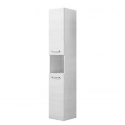 Pelipal Salle de bain Quickset 936 V (5 élém.) - - Éclairage inclus - Imitation chêne blanc / Chrome -Meubles de salle de bain Soldes 2022 1000175308 190618 11190200050 GALLERYIMAGES P000000001000175308