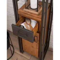 Ars manufacti Salle de bain Manchester IV (4 éléments) - Acacia massif / Métal - Acacia / Anthracite -Meubles de salle de bain Soldes 2022 1000175503 190604 09483300008 GALLERYIMAGES P000000001000175503