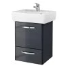 Pelipal Meuble avec vasque Quickset 327 - Anthracite brillant / Anthracite - Profondeur : 39 cm -Meubles de salle de bain Soldes 2022 1000176694 200513 11020000103 IMAGE P000000001000176694