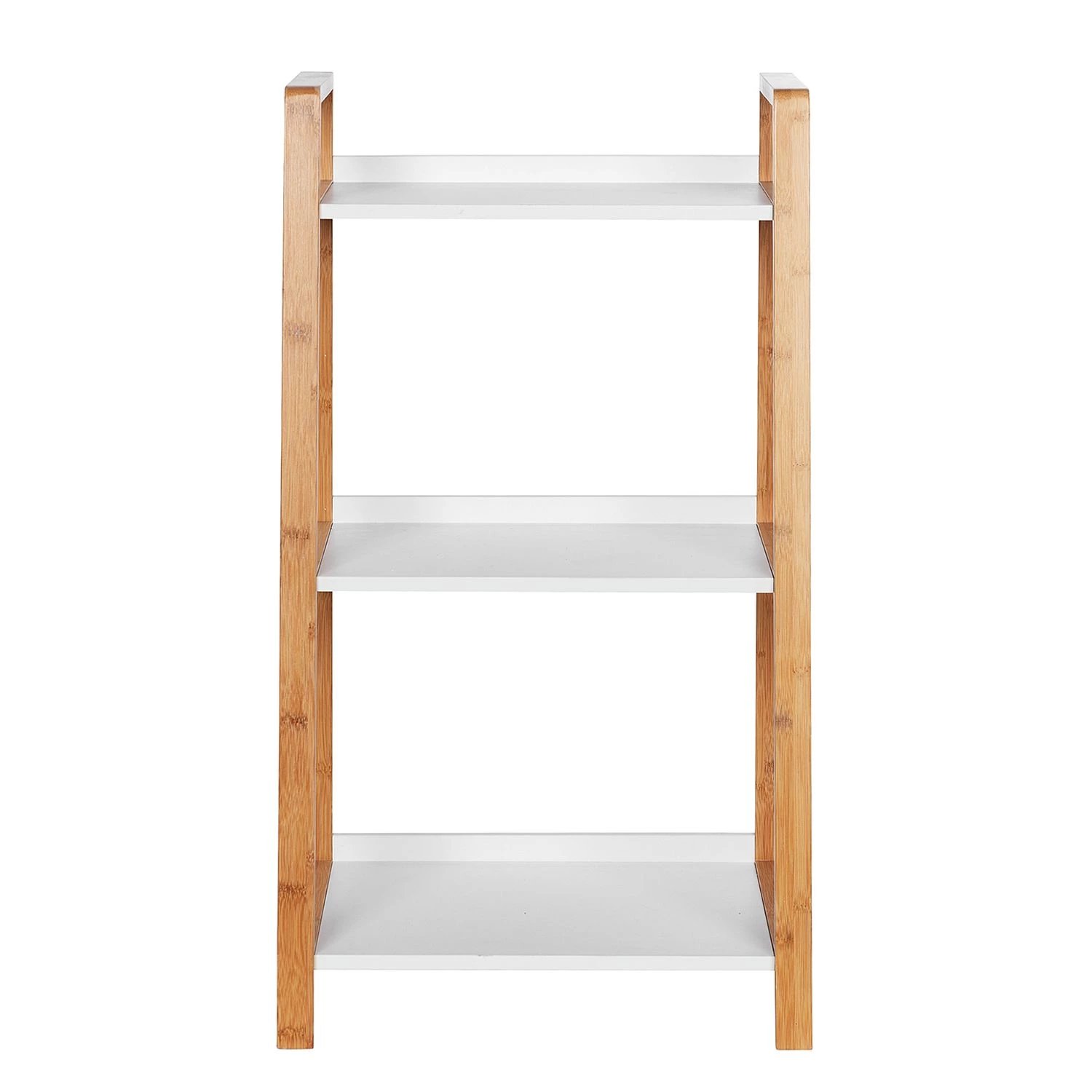 WENKO Étagère Finja I - Partiellement en bambou massif - Blanc / Bambou - Hauteur : 76 cm 7 WENKO Étagère Finja I - Partiellement en bambou massif - Blanc / Bambou - Hauteur : 76 cm – Image 5