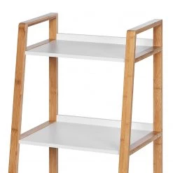 WENKO Étagère Finja I - Partiellement en bambou massif - Blanc / Bambou - Hauteur : 76 cm 16 WENKO Étagère Finja I - Partiellement en bambou massif - Blanc / Bambou - Hauteur : 76 cm -Meubles de salle de bain Soldes 2022 1000176877 190627 16584000041 GALLERYIMAGES P000000001000176877