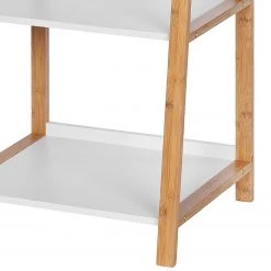 WENKO Étagère Finja I - Partiellement en bambou massif - Blanc / Bambou - Hauteur : 76 cm 17 WENKO Étagère Finja I - Partiellement en bambou massif - Blanc / Bambou - Hauteur : 76 cm -Meubles de salle de bain Soldes 2022 1000176877 190627 16584000042 GALLERYIMAGES P000000001000176877