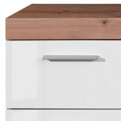 Trendteam Meuble bas Amanda - Blanc brillant / Imitation chêne noueux - Largeur : 37 cm -Meubles de salle de bain Soldes 2022 1000180486 190708 11345400039 DETAILS P000000001000180486