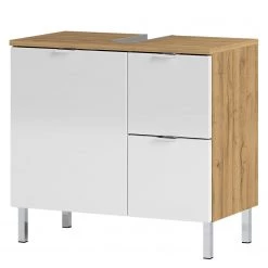 Germania Salle de bain Mauresa III (2 éléments) - Blanc / Imitation chêne Grandson -Meubles de salle de bain Soldes 2022 1000180818 190718 10020700074 DETAILS P000000001000180818