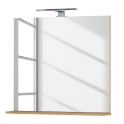 Germania Salle de bain Mauresa II (2 éléments) - Avec éclairage - Blanc / Imitation chêne Grandson -Meubles de salle de bain Soldes 2022 1000180819 190718 10020700082 DETAILS P000000001000180819