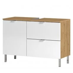 Germania Salle de bain Mauresa II (2 éléments) - Avec éclairage - Blanc / Imitation chêne Grandson -Meubles de salle de bain Soldes 2022 1000180819 190718 10020700083 DETAILS P000000001000180819