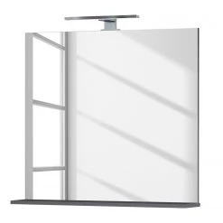 Germania Salle de bain Mauresa I (4 éléments) - Avec éclairage - Blanc / Graphite -Meubles de salle de bain Soldes 2022 1000180821 190718 10020800102 DETAILS P000000001000180821