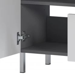 Germania Salle de bain Mauresa I (4 éléments) - Avec éclairage - Blanc / Graphite -Meubles de salle de bain Soldes 2022 1000180821 190718 10020800107 DETAILS P000000001000180821