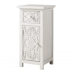 Maison Belfort Meuble bas Mirador - Manguier massif - Blanc