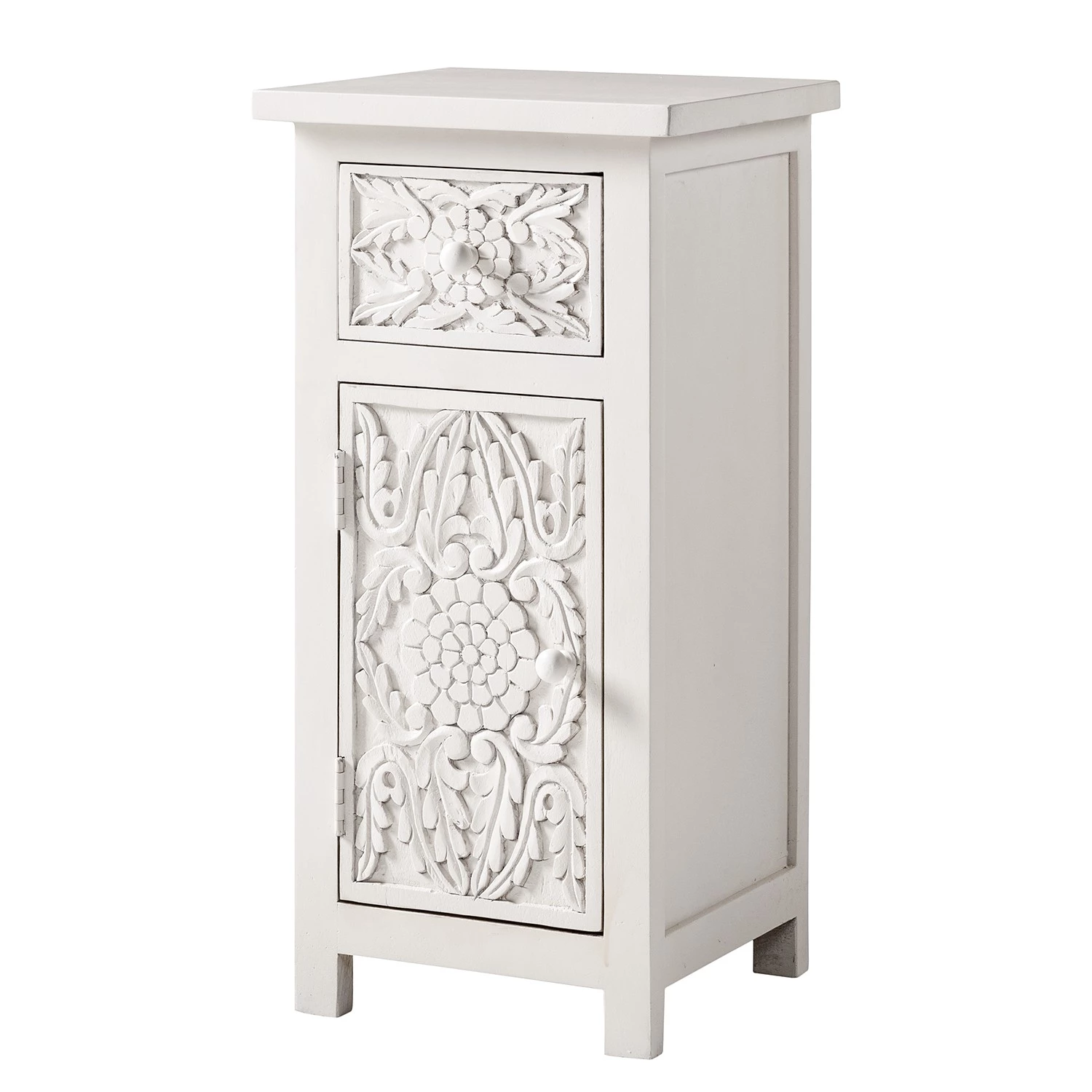 Maison Belfort Meuble bas Mirador - Manguier massif - Blanc 3 Maison Belfort Meuble bas Mirador - Manguier massif - Blanc