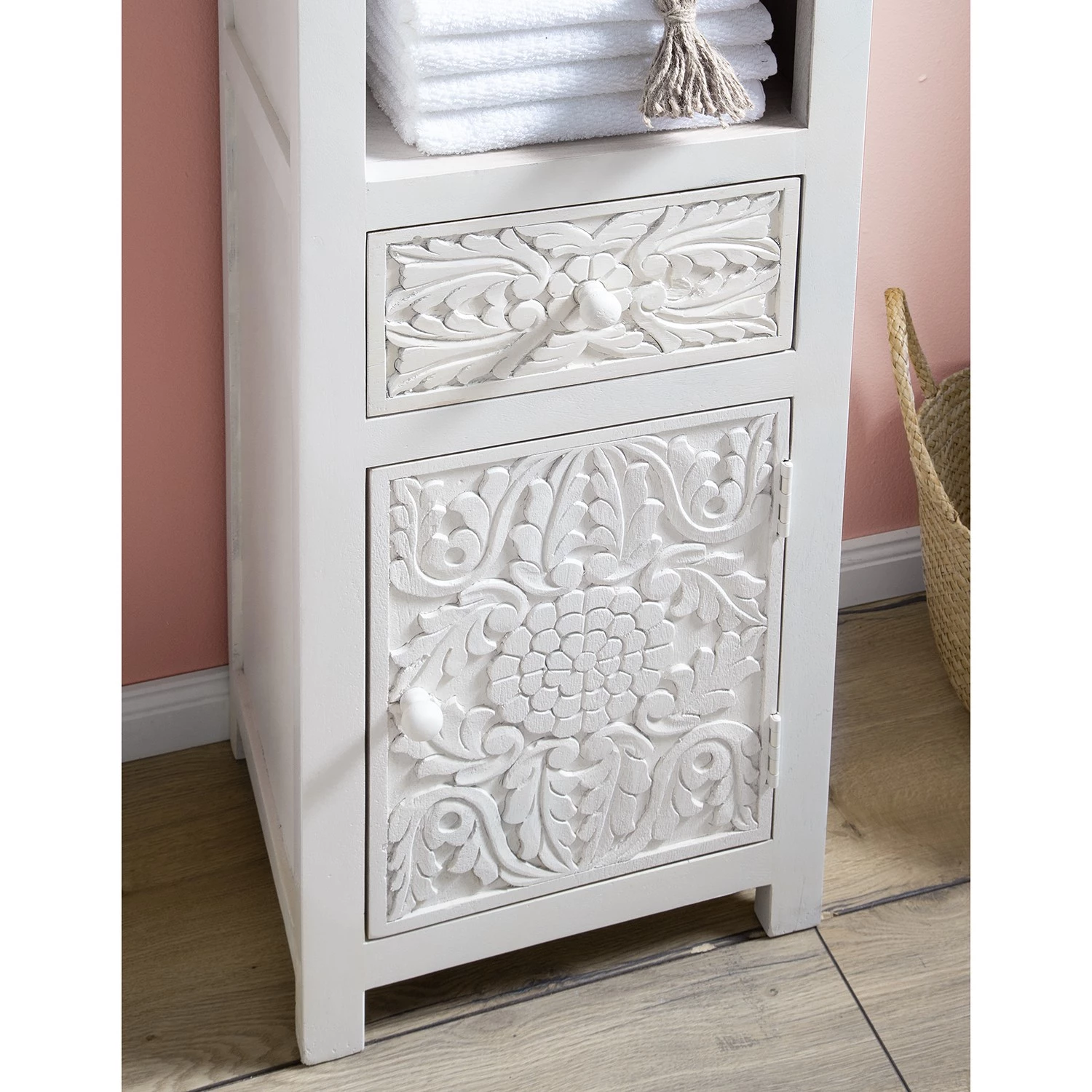 Maison Belfort Colonne de salle de bain Mirador - Manguier massif - Blanc 12 Maison Belfort Colonne de salle de bain Mirador - Manguier massif - Blanc – Image 10