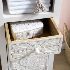 Maison Belfort Colonne de salle de bain Mirador - Manguier massif - Blanc 27 Maison Belfort Colonne de salle de bain Mirador - Manguier massif - Blanc -Meubles de salle de bain Soldes 2022 1000190248 200618 07461100017 MOOD DETAILS P000000001000190248 mood