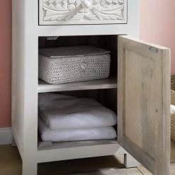 Maison Belfort Colonne de salle de bain Mirador - Manguier massif - Blanc 28 Maison Belfort Colonne de salle de bain Mirador - Manguier massif - Blanc -Meubles de salle de bain Soldes 2022 1000190248 200618 07461200018 MOOD DETAILS P000000001000190248 mood