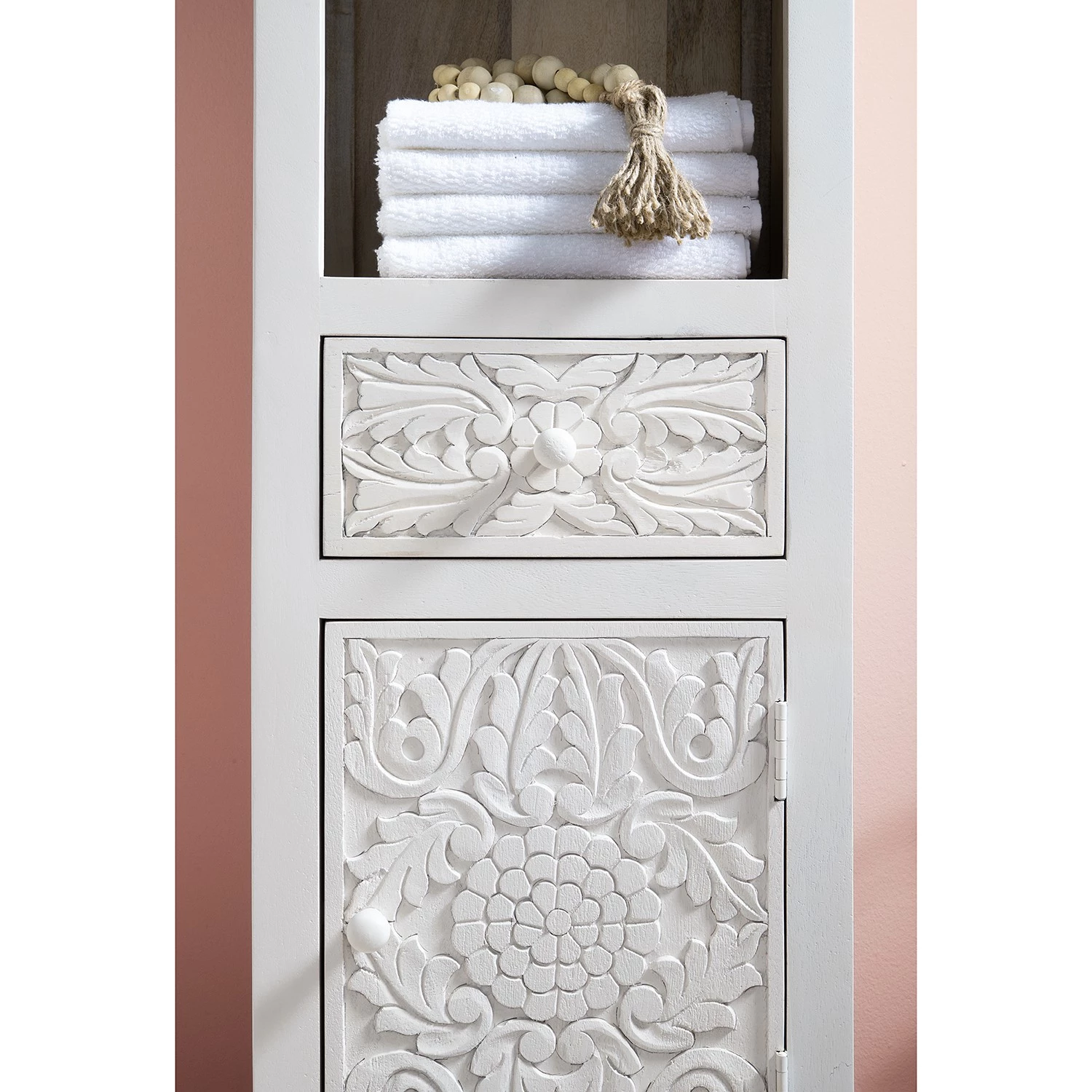 Maison Belfort Colonne de salle de bain Mirador - Manguier massif - Blanc 15 Maison Belfort Colonne de salle de bain Mirador - Manguier massif - Blanc – Image 13