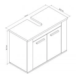 Ridgevalley Salle de bain Massa II (2 éléments) -Meubles de salle de bain Soldes 2022 1000191074 191002 13591000070 DETAILS P000000001000191074