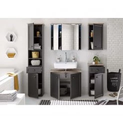 Ridgevalley Meuble bas Lindesby - Gris -Meubles de salle de bain Soldes 2022 1000191291 191029 15254000004 MOOD DETAILS P000000001000191291 mood