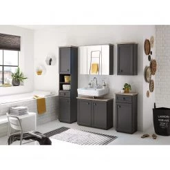 Ridgevalley Meuble bas Lindesby - Gris -Meubles de salle de bain Soldes 2022 1000191291 191029 15254000005 MOOD DETAILS P000000001000191291 mood