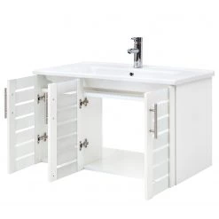 Schildmeyer Salle de bain Niko (3 éléments) - Éclairage inclus - Blanc 14 Schildmeyer Salle de bain Niko (3 éléments) - Éclairage inclus - Blanc -Meubles de salle de bain Soldes 2022 1000191374 191023 16394200025 DETAILS P000000001000191374