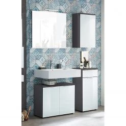 Germania Salle de bain Pescara IX (3 éléments) - Verre - Graphite