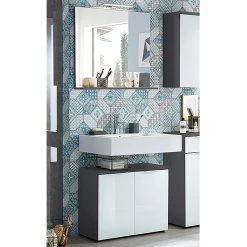 Germania Salle de bain Pescara IV (2 éléments) - Verre - Graphite