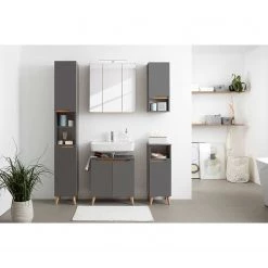 Pelipal Armoire de toilette Tiberio - Avec éclairage intégré - Gris mat - Largeur : 65 cm 15 Pelipal Armoire de toilette Tiberio - Avec éclairage intégré - Gris mat - Largeur : 65 cm -Meubles de salle de bain Soldes 2022 1000194076 191115 13255500050 MOOD DETAILS P000000001000194076 mood