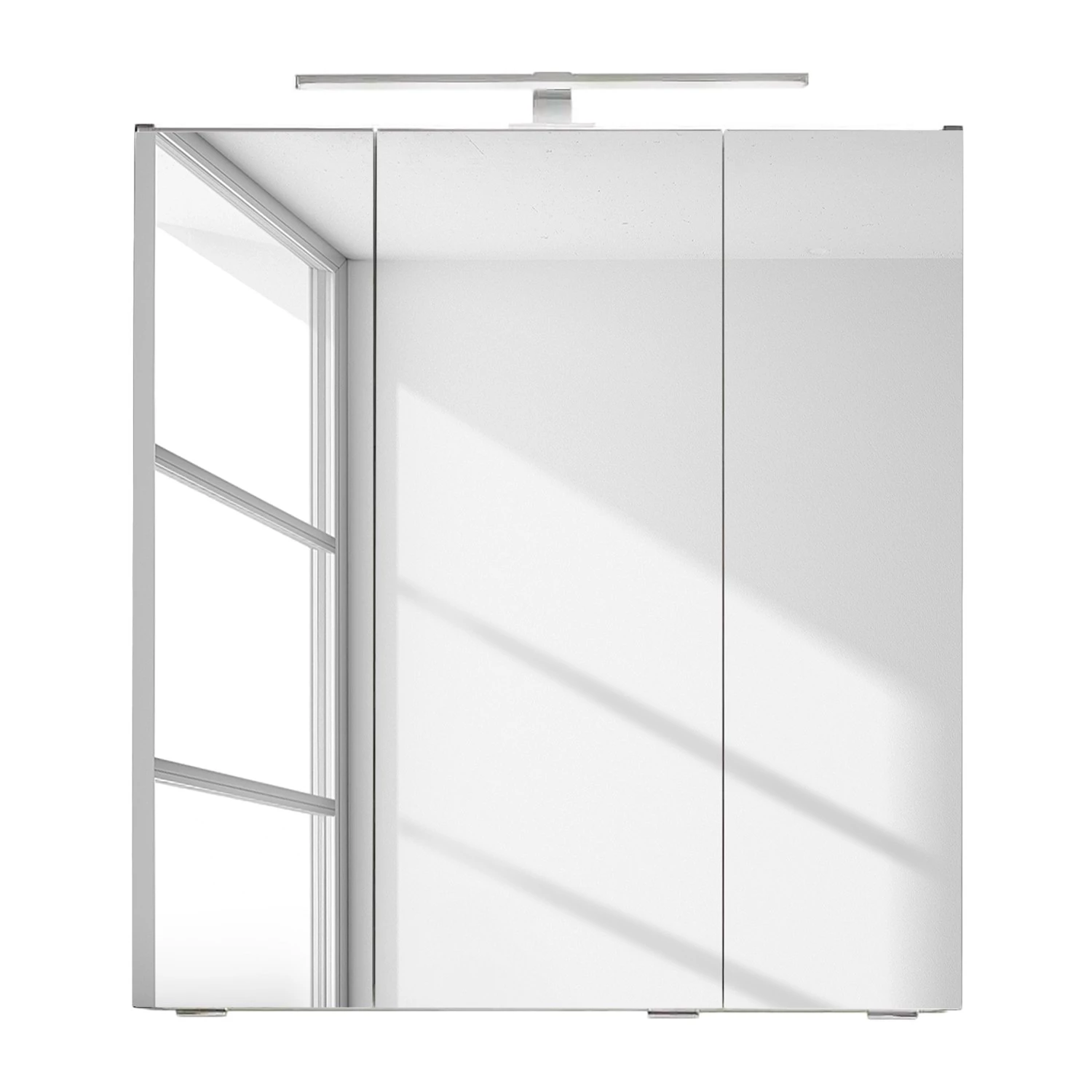 Pelipal Armoire de toilette Tiberio - Avec éclairage intégré - Gris mat - Largeur : 65 cm 8 Pelipal Armoire de toilette Tiberio - Avec éclairage intégré - Gris mat - Largeur : 65 cm – Image 6