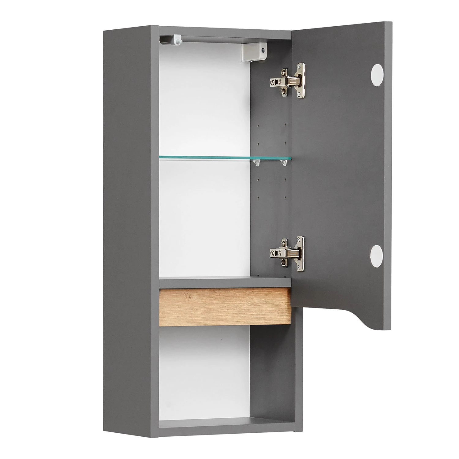 Pelipal Armoire murale Tiberio - Gris mat 7 Pelipal Armoire murale Tiberio - Gris mat – Image 5