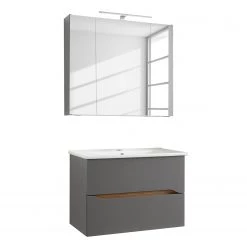 Pelipal Salle de bain Tiberio III (2 éléments) - Avec éclairage - Gris quartz mat / Imitation chêne Riviera 18 Pelipal Salle de bain Tiberio III (2 éléments) - Avec éclairage - Gris quartz mat / Imitation chêne Riviera -Meubles de salle de bain Soldes 2022 1000194086 191115 13255700122 DETAILS P000000001000194086