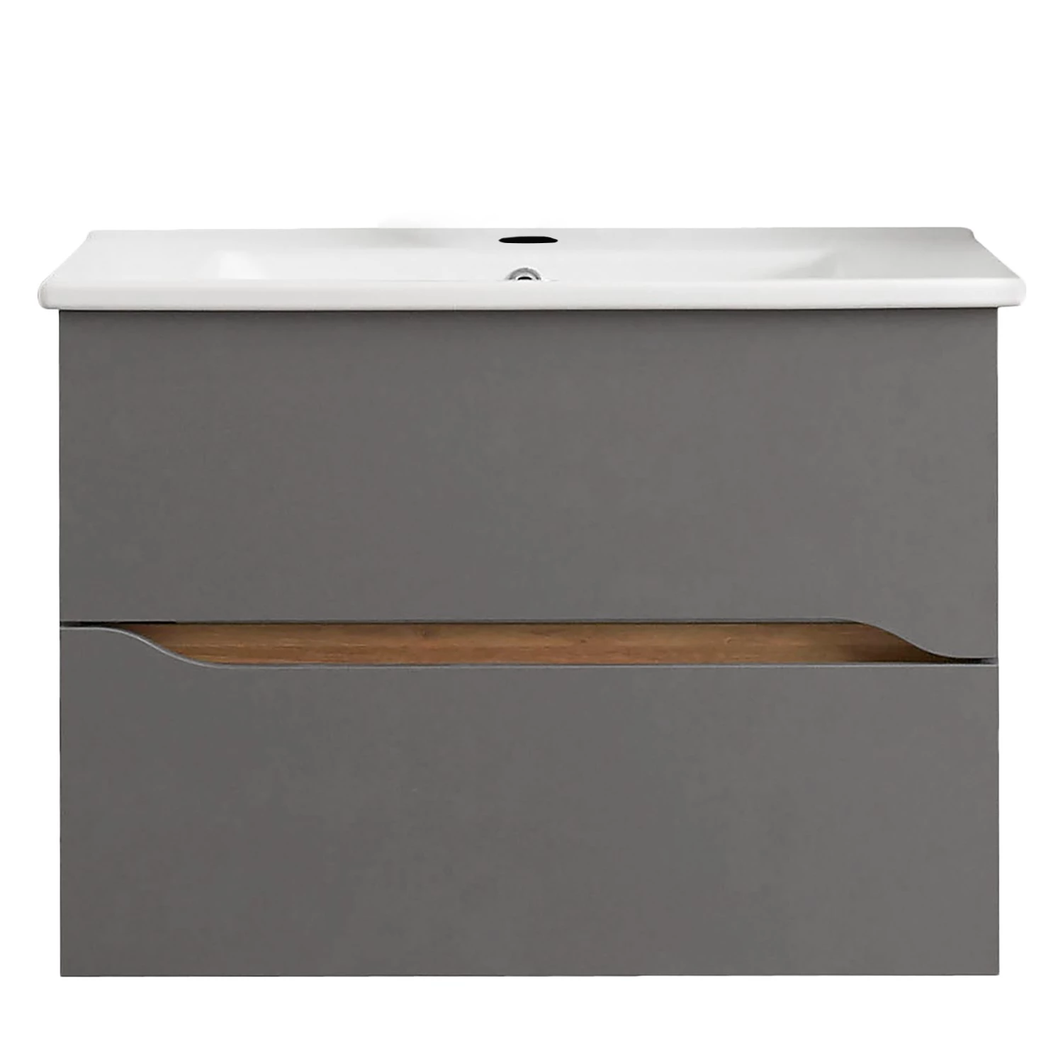 Pelipal Salle de bain Tiberio III (2 éléments) - Avec éclairage - Gris quartz mat / Imitation chêne Riviera 7 Pelipal Salle de bain Tiberio III (2 éléments) - Avec éclairage - Gris quartz mat / Imitation chêne Riviera – Image 5