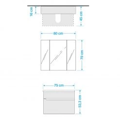 Pelipal Salle de bain Tiberio III (2 éléments) - Avec éclairage - Gris quartz mat / Imitation chêne Riviera 27 Pelipal Salle de bain Tiberio III (2 éléments) - Avec éclairage - Gris quartz mat / Imitation chêne Riviera -Meubles de salle de bain Soldes 2022 1000194086 191115 13255800133 SKETCH DETAILS P000000001000194086 sketch