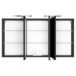 Giessbach Armoire de toilette Tira - Éclairage inclus - Graphite - Largeur : 120 cm -Meubles de salle de bain Soldes 2022 1000195883 191122 11370600116 DETAILS P000000001000195883