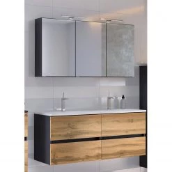 Giessbach Armoire de toilette Tira - Éclairage inclus - Graphite - Largeur : 120 cm -Meubles de salle de bain Soldes 2022 1000195883 200529 14224800037 MOOD DETAILS P000000001000195883 mood