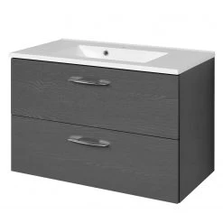 Giessbach Meuble avec vasque Lian - Graphite - Largeur : 80 cm