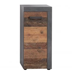 Trendteam Meuble bas Indy - Imitation pin recyclé / Gris vintage