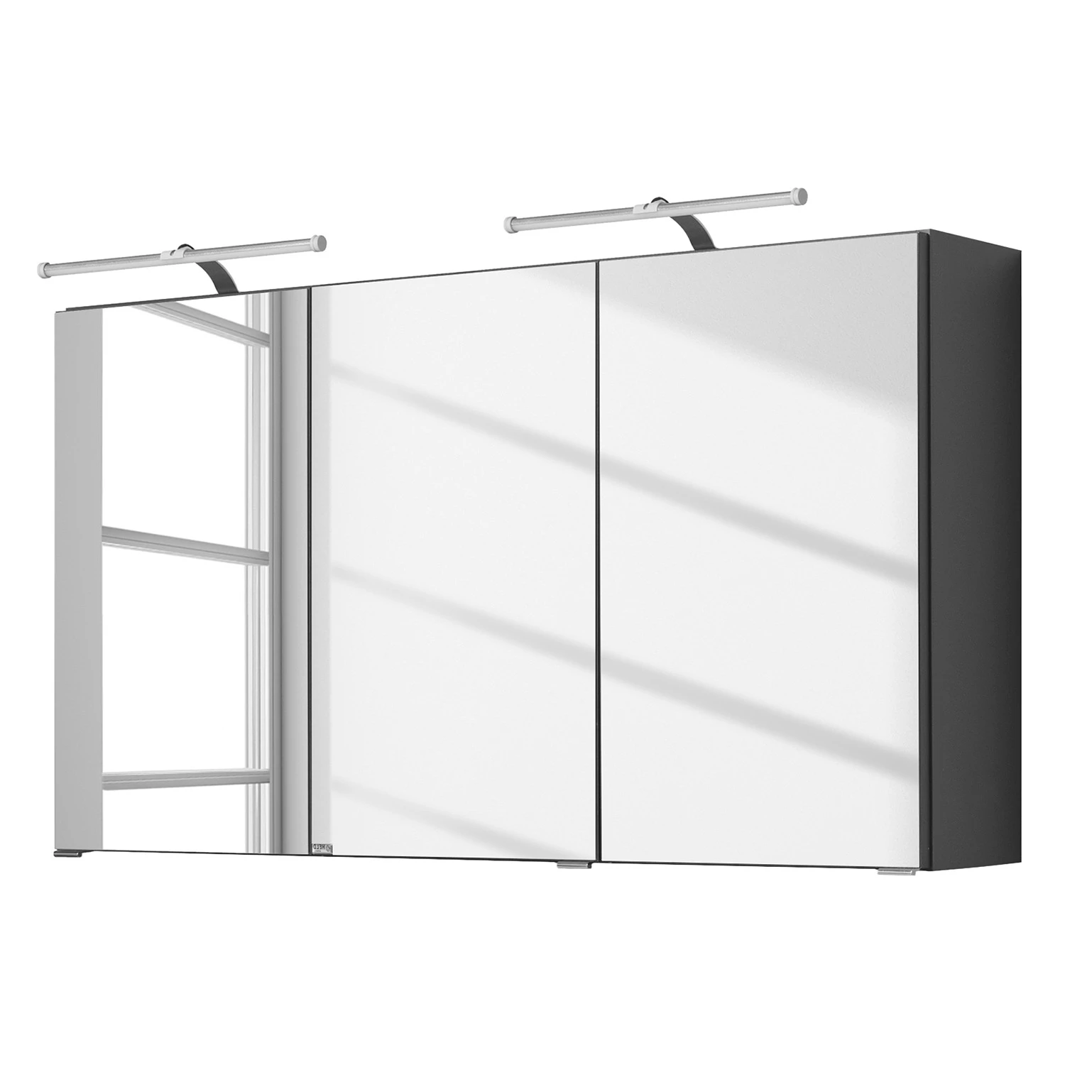 Giessbach Armoire de toilette Zeehan III - Avec éclairage - Graphite 3 Giessbach Armoire de toilette Zeehan III - Avec éclairage - Graphite