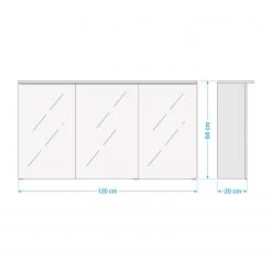 Giessbach Armoire de toilette Zeehan IV - Avec éclairage - Graphite -Meubles de salle de bain Soldes 2022 1000199533 211005 125321000546 SKETCH DETAILS P000000001000199533 sketch