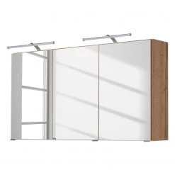 Giessbach Armoire de toilette Zeehan III - Avec éclairage - Imitation chêne wotan