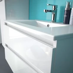 Allibert Salle de bain Alma II (3 éléments) - Avec éclairage - Blanc - Largeur : 120 cm -Meubles de salle de bain Soldes 2022 1000200096 200102 14472500040 DETAILS P000000001000200096